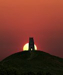Glastonbury sunset