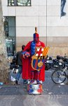 Barcelona-La-Rambla-street-performer-F-C-Barcelona-Old-town