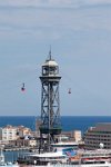 Barcelona-Torre-Jaume-I-cable-car-tower-and-world-trade-centre