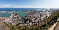 Barcelona-port-panorama-from-Mountjuic