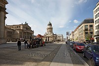 Berlin-Gendarmenmarkt-Konzerthaus-and-Franzosischer-Dom