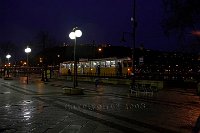 Hungary-Budapest-Danube-tram-stop-night