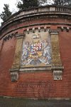 Hungary Budapest Hungarian coat of arms by the Alagut tunnel thr
