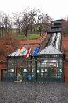 Hungary Budapest entrance to the Siklo funicular railway