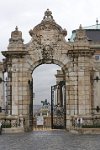 Hungary Budapest side entrance to Royal Palace and Prince Eugene