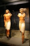 Wooden statues in the Imhotep museum Saqqara