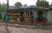 Addis Ababa fruit and vegetable stall Ethiopia