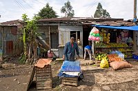 Addis Ababa fruit and vegetable stall Ethiopia