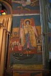 Inside Kiddus Raguel church Entoto mountain Addis Ababa Ethiopia