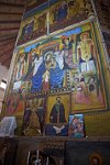 Inside Kiddus Raguel church Entoto mountain Addis Ababa Ethiopia