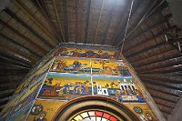 Inside Kiddus Raguel church Entoto mountain Addis Ababa Ethiopia