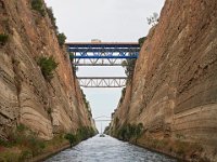 Corinth Canal seperates the  Peloponnese from the greek mainland