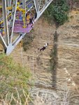 Corinth Canal seperates the  Peloponnese from the greek mainland Korinth Bridge bungee jumping 3