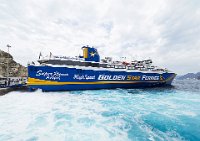 Santorini Greece hi speed ferry to Piraius