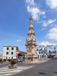 Ostuni The White Town Apulia Ital Saint Oronzos column