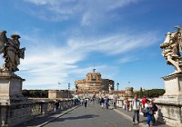 Rome Saint Angelo bridge and the Castel