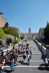 Rome the Cordonata leading to Piazza del Campidoglio