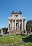 Rome the Forum and the temple of Antoninus and Faustina