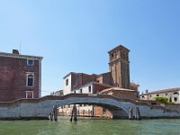 Venice the Rio del Gusuiti and Chiesa dei Gesuiti on Castello
