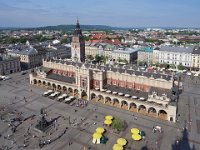 Krakow Cloth hall from St Marys Basilika