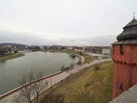Krakow Vistula river from Wawel castle