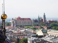 Krakow Wawel Castle from St Marys Basilica