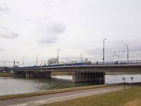 Krakow tram over the Grunwaldzki bridge