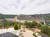 Kotor harbour and cruise ship MSC Musica Montenegro