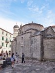 Kotor old town and St Lukes church  Montenegro