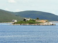 Ostrvo Mamula fort and fort Arza at the entrance to Boka Bay Montenegro