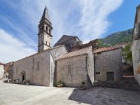 Perast in the Bay of Kotor St Nicholas church  Montenegro