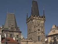 Prague-Little-quarter-tower-from-Charles-bridge