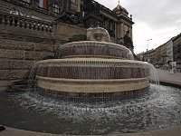 Prague-fountain-in-front-of-the-National-Museum-Wenceslas-Square-and