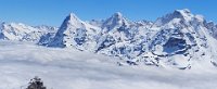 Eiger Monch Jungfrau and Birg station pana