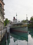 Paddle steamer and paragliders Interlaken