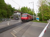 SBB IC train leaving Interlaken Ost
