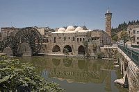 Noria-waterwheel-and-Nur-Ad-Din-mosque-6-Hama-Syria