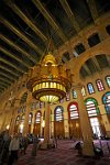 Syria-Damascus-large-lamp-in-the-prayer-hall-of--the-Great-Umayyad-mosque