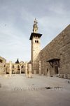 Syria-Damascus-the-minaret-of-the-Bride-outside-the-Great-Umayyad-mosque