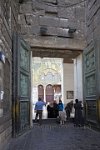 Syria-Damascus-tourist-entrance-Bab-Al-Amara,-to-the-Great-Umayyad-mosque