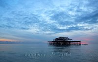 Brighton West pier at sunset 3