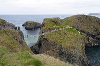 Northern Ireland the Carrick-a-Rede rope bridge and Rocky island