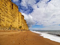 Dorset West Bay cliffs and beach