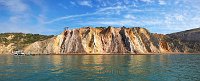 Isle of Wight Alum Bay coloured cliffs
