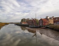Suffolk Aldborough Snape Maltings and river Alde