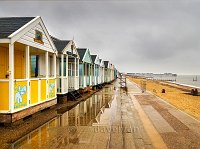 Suffolk Southwold beach huts and pier