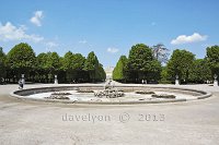 Vienna-Schonbrunn-palace-from-a-tree-avenue-fountain