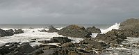 A stormy day at Hartland Quay North Devon