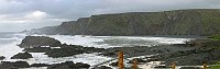 A stormy day at Hartland Quay North Devon