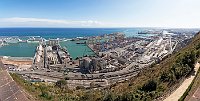 Barcelona port from Mountjuic
